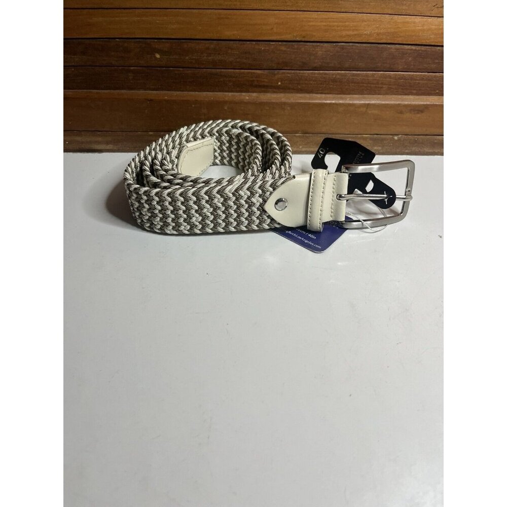 Georg Roth los angeles Knit Belt Fulda-8199 Size 40 Khaki/Creme